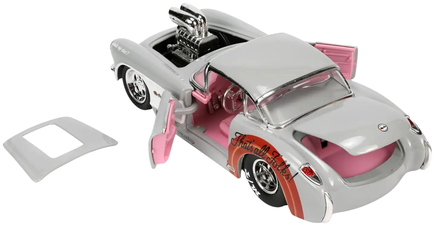 Jada Looney Tunes Väiski Vemmelsääri ja 1957 Chevrolet Corvette, 19 cm, 1:24, die-cast - 5