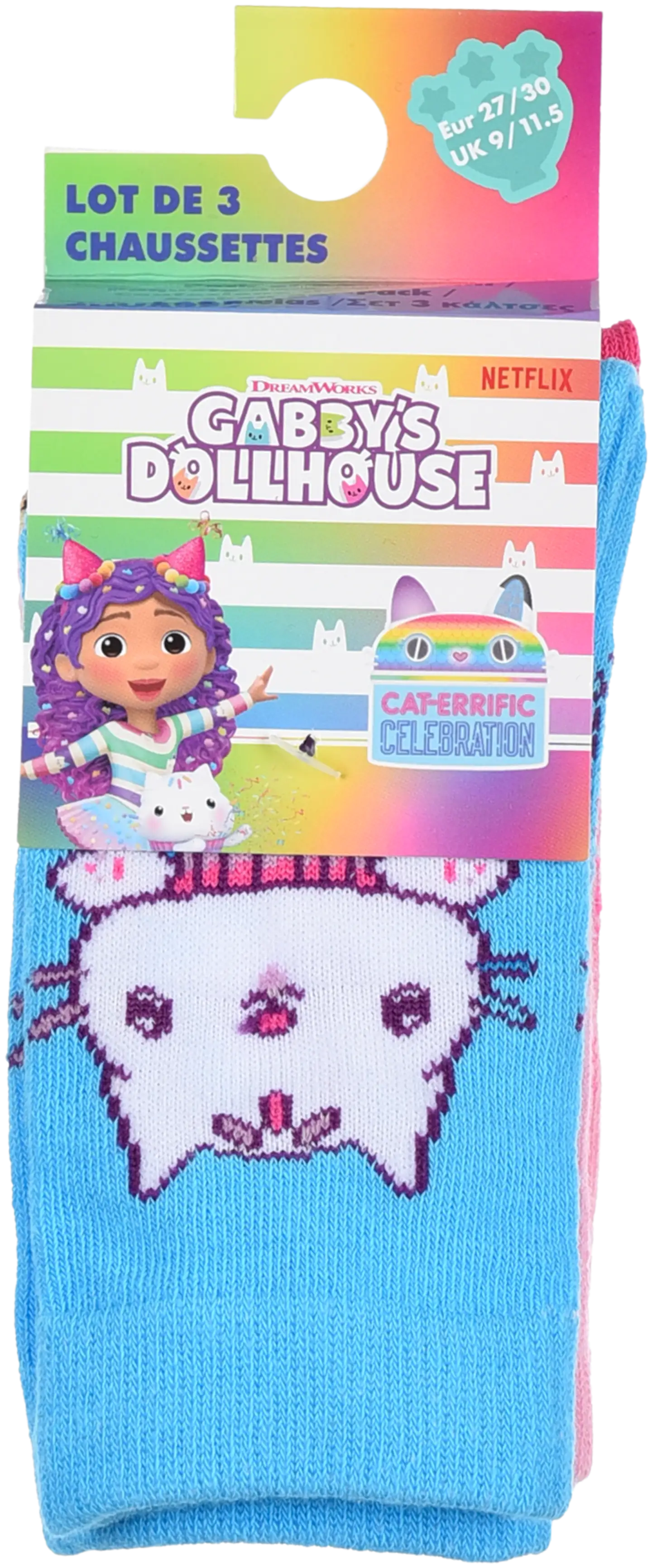 Gabby's Dollhouse lasten laadukas sukka 3-pack - Pack 1 - 3