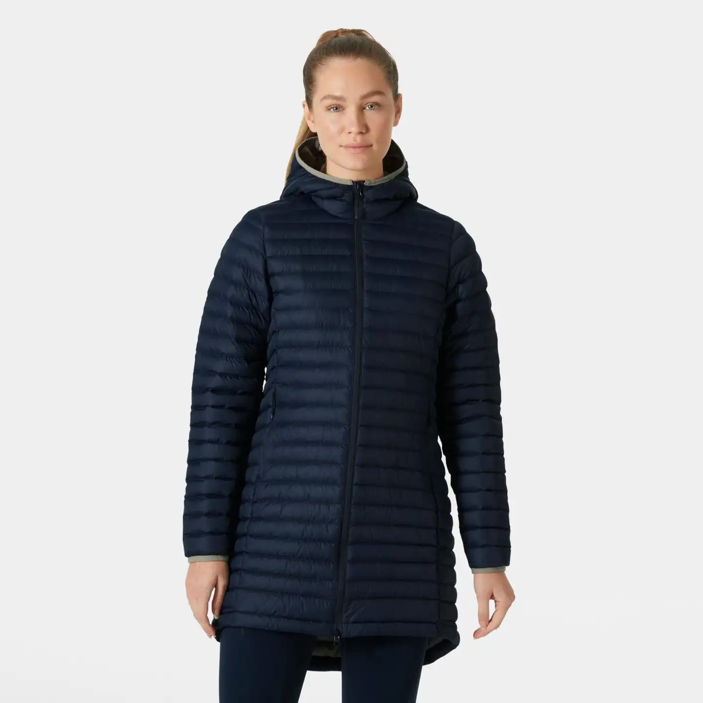 Helly Hansen naisten pitkä kevytvanutakki Sirdal Long 63073 - Navy - 3