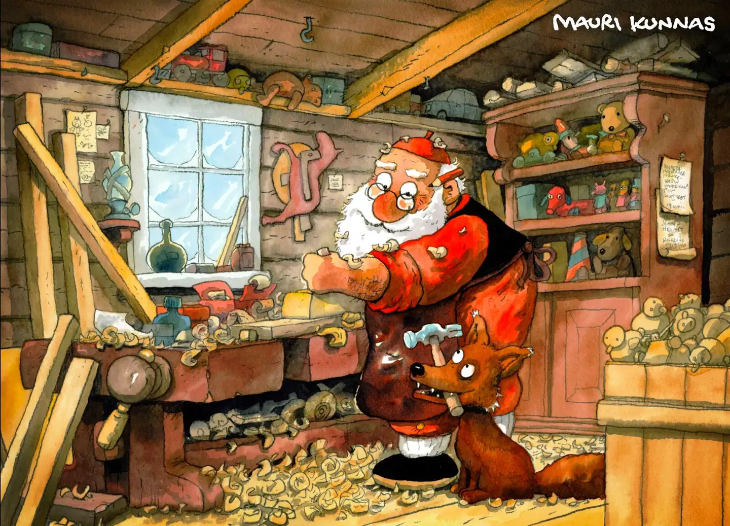Otava adventtikalenteri Mauri Kunnas Joulupukin verstas