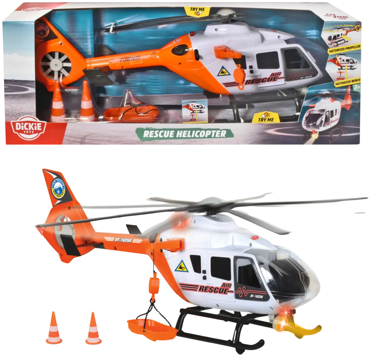 Dickie Toys Pelastuskopteri valo- ja äänitoiminnoin - 1