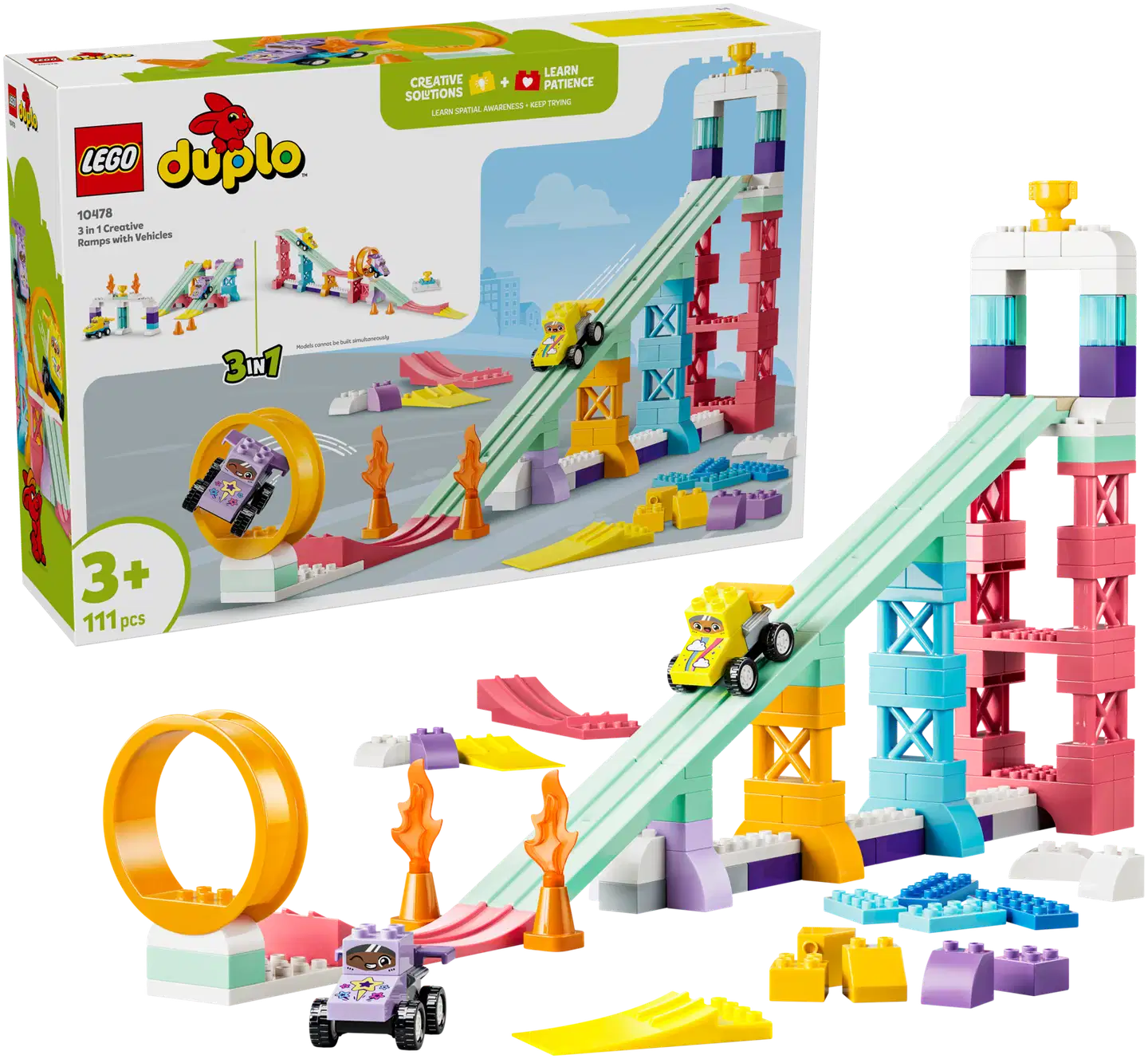 LEGO® DUPLO Town 10478 Luovat rampit ja ajoneuvot 3in1 - 1