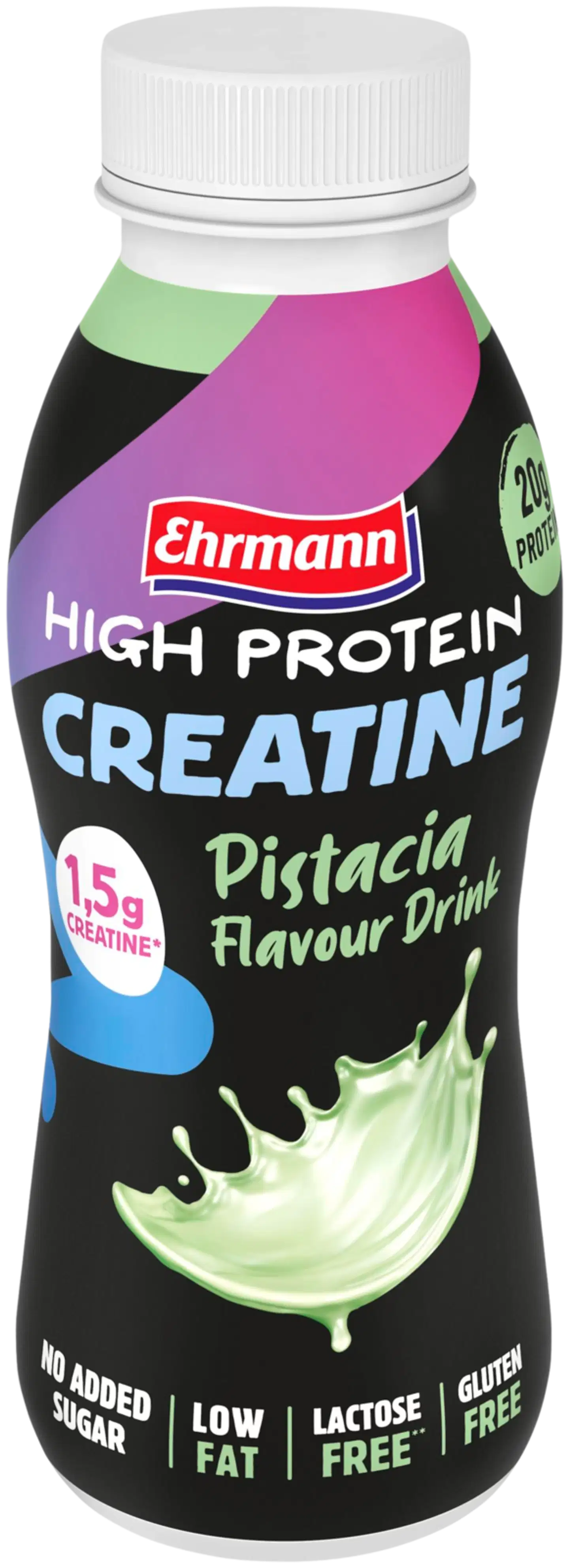 Ehrmann High Protein proteiinijuoma pistaasi kreatiinilla 330 ml
