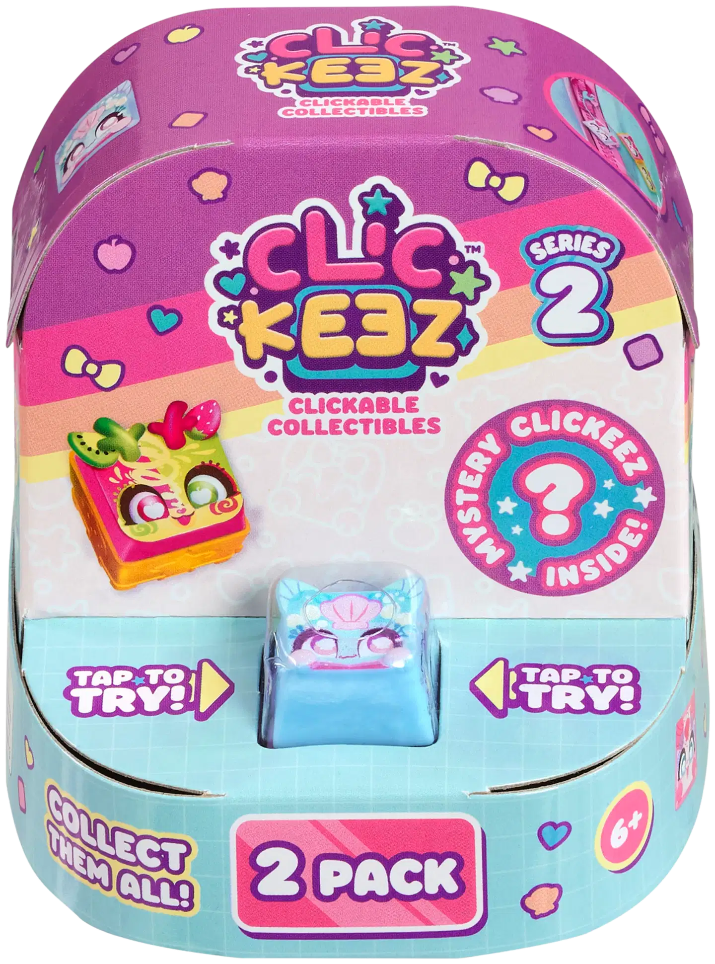 Clickeez Twin Pack -fidget avaimenperä - 1