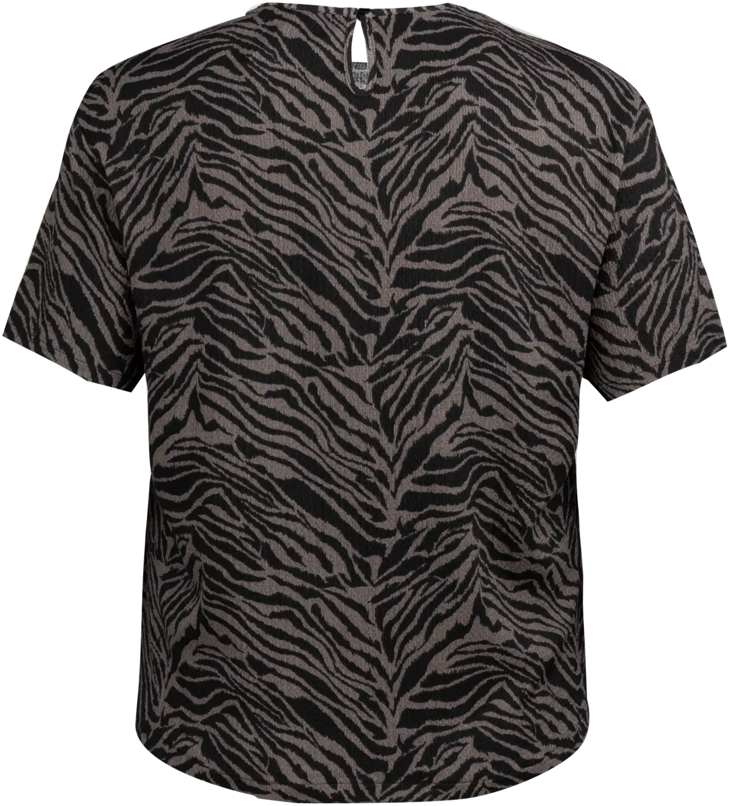 House naisten toppi zebra-kuosi 213HP40265, D-mitoitus - Black&Grey AOP - 2