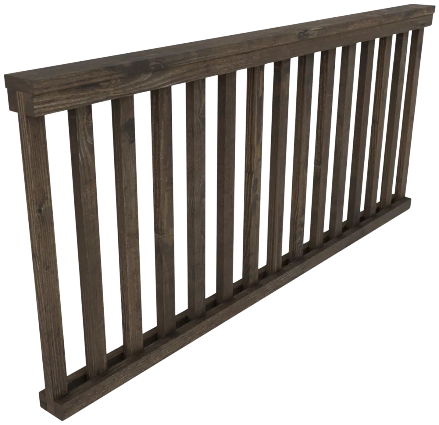 Miljöörakennus aitaelementti pysty rima, tu, 180x80x9,5 - 1