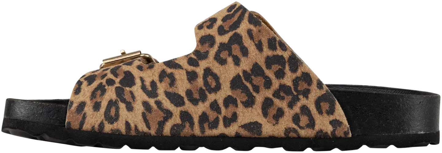 WKLY. naisten nahkaiset pistokkaat Lina leo 782458-04 - Mushroom leopard - 4
