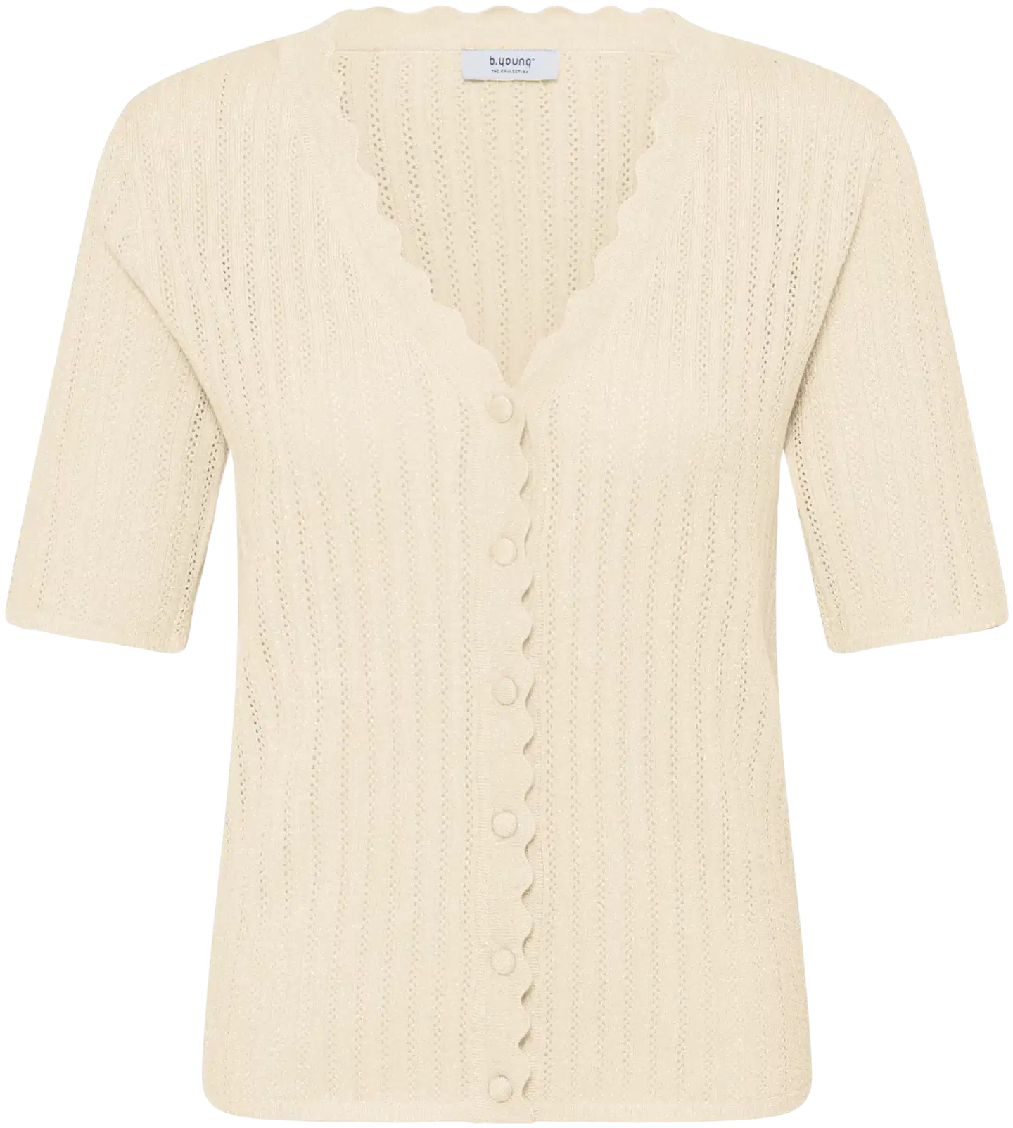 B.young naisten neuletakki Bymobbe - pearled ivory - 1