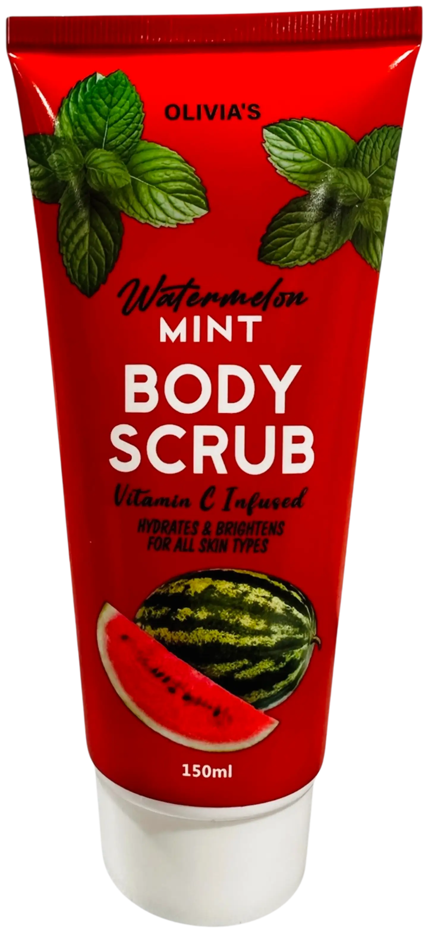 Olivia's vartalokuorinta vitamin C vesimeloni & minttu 150ml - 1