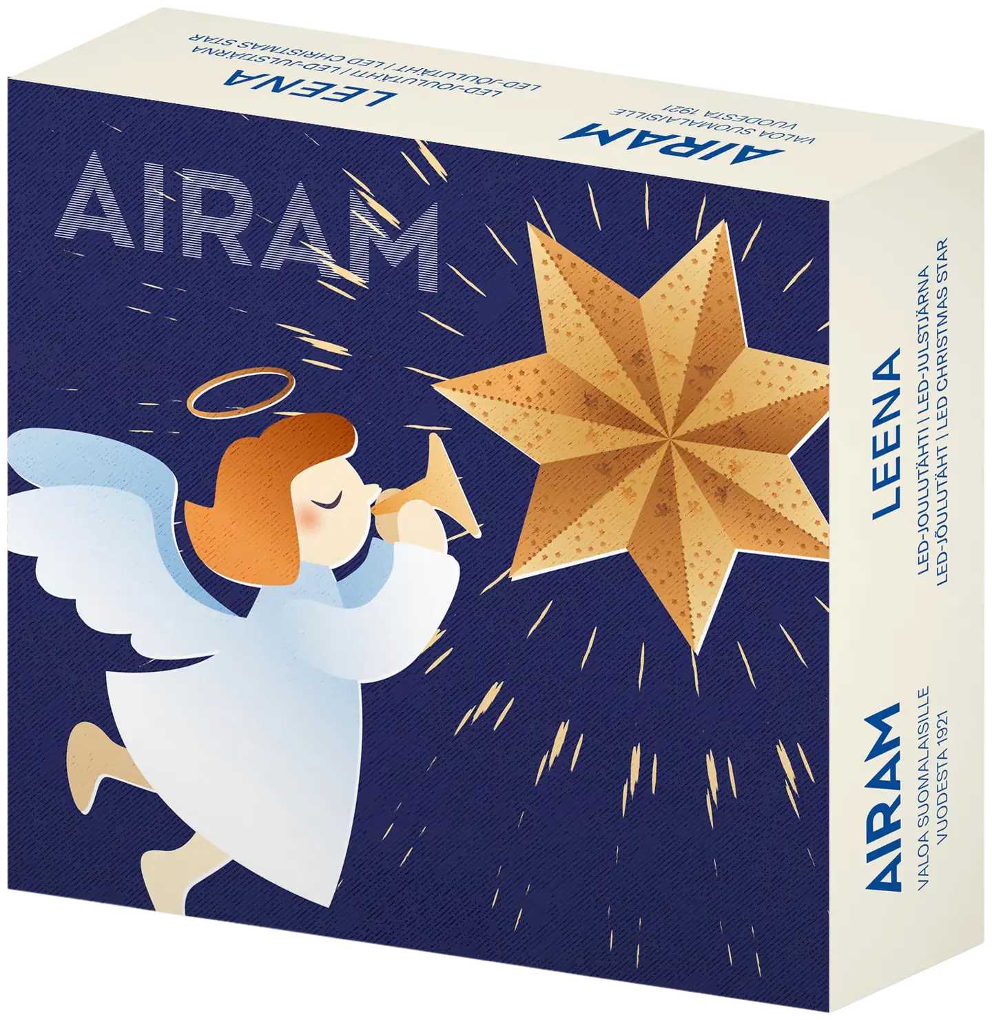 Airam Leena metallitähti 30 cm messinki - 2