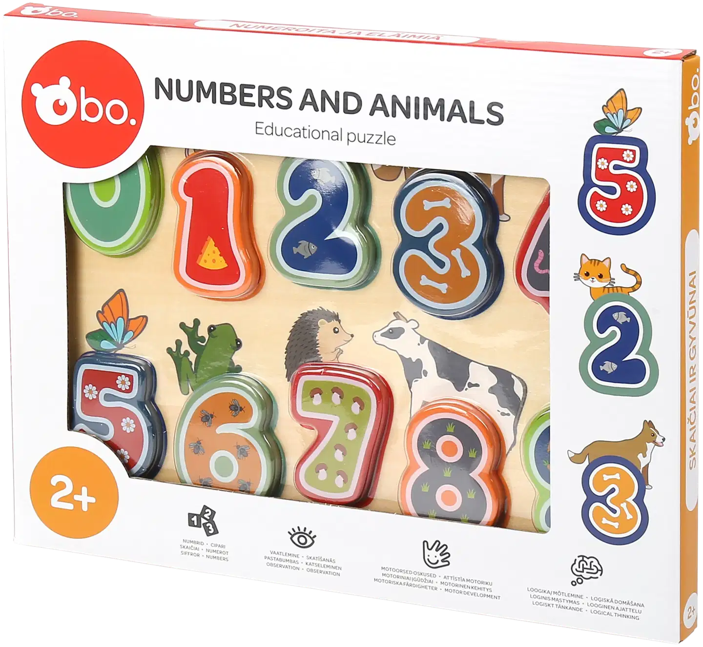 bo. opetuspalapeli Numerot ja eläimet - 2