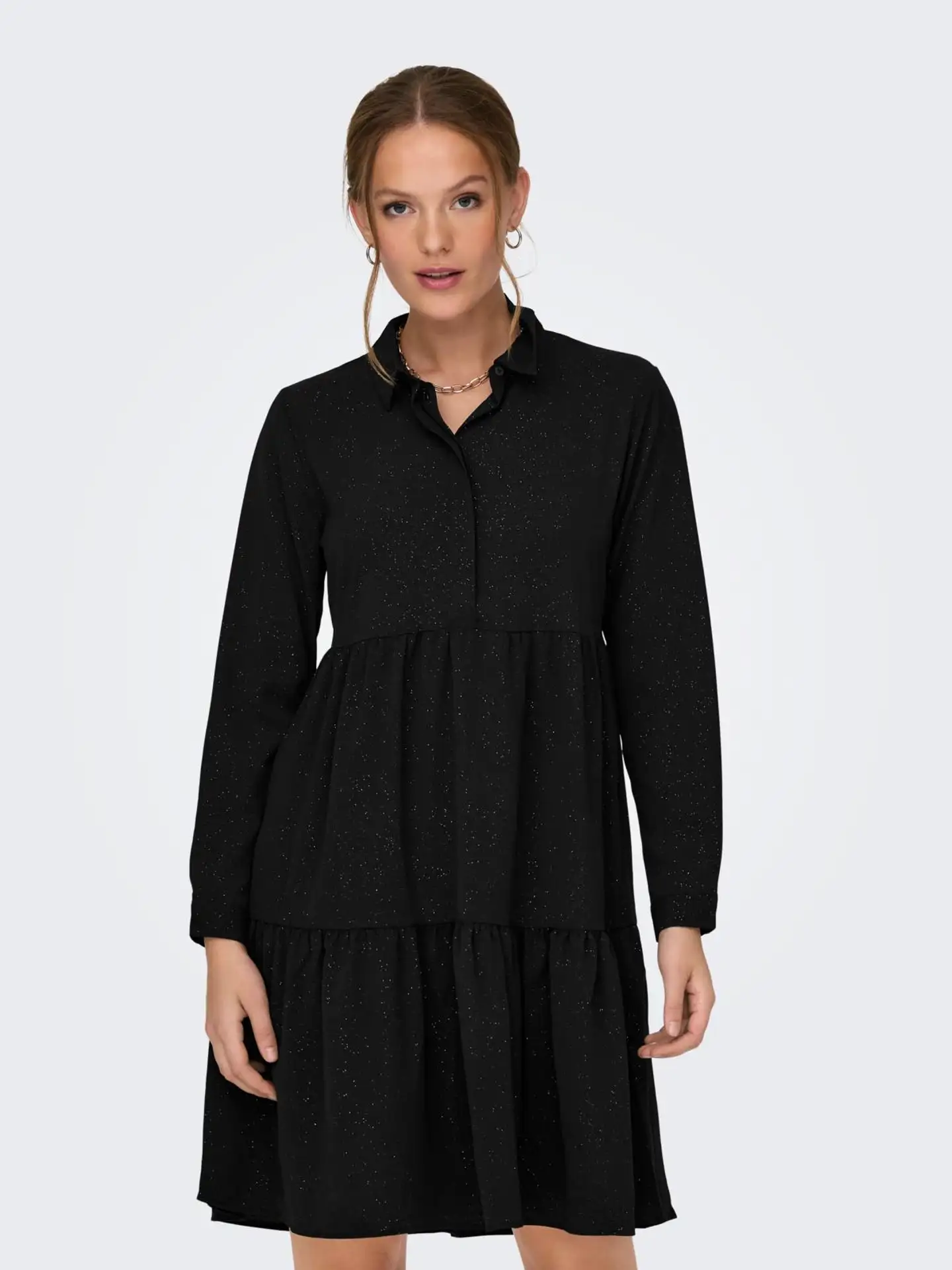 JDY naisten glitter mekko Jdypiper - BLACK - 3