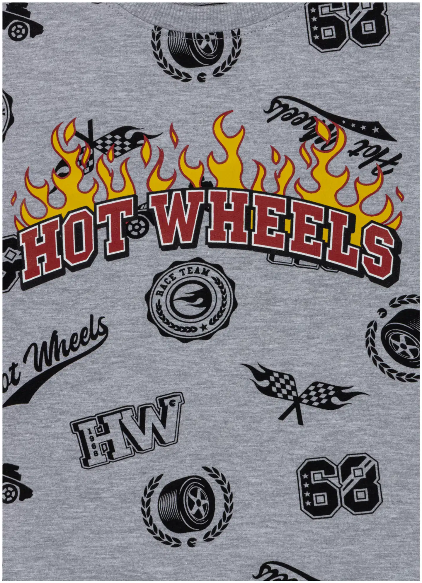 Hot Wheels lasten collegepaita A9-0792 - Greymarl - 3