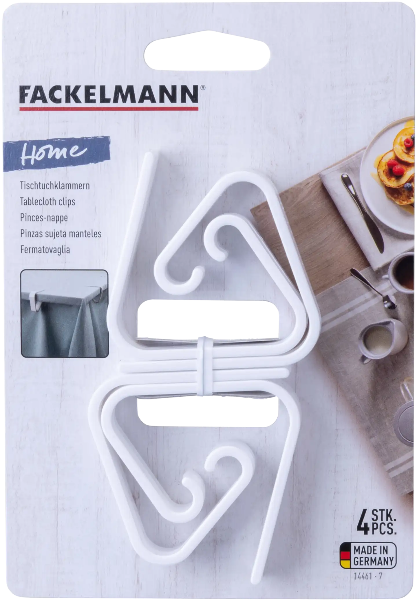 Fackelmann pöytäliinanpidike 4-pack, erilaisia - 2