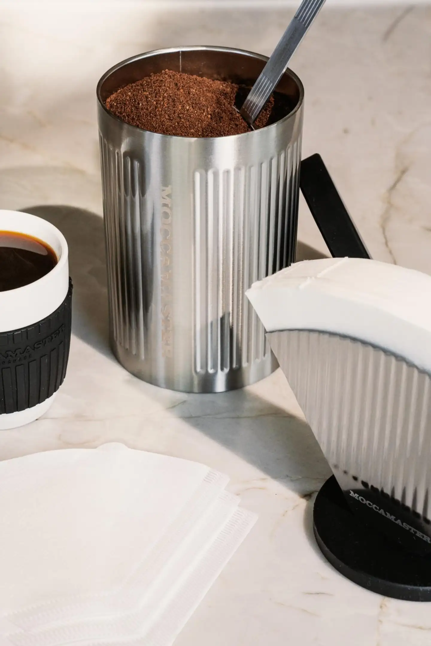 Moccamaster Design kahvipurkki 500 gr ruostumaton teräs - 2