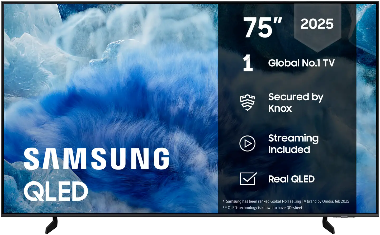 Samsung 75" 4K UHD QLED Smart TV TQ75Q8F - 1