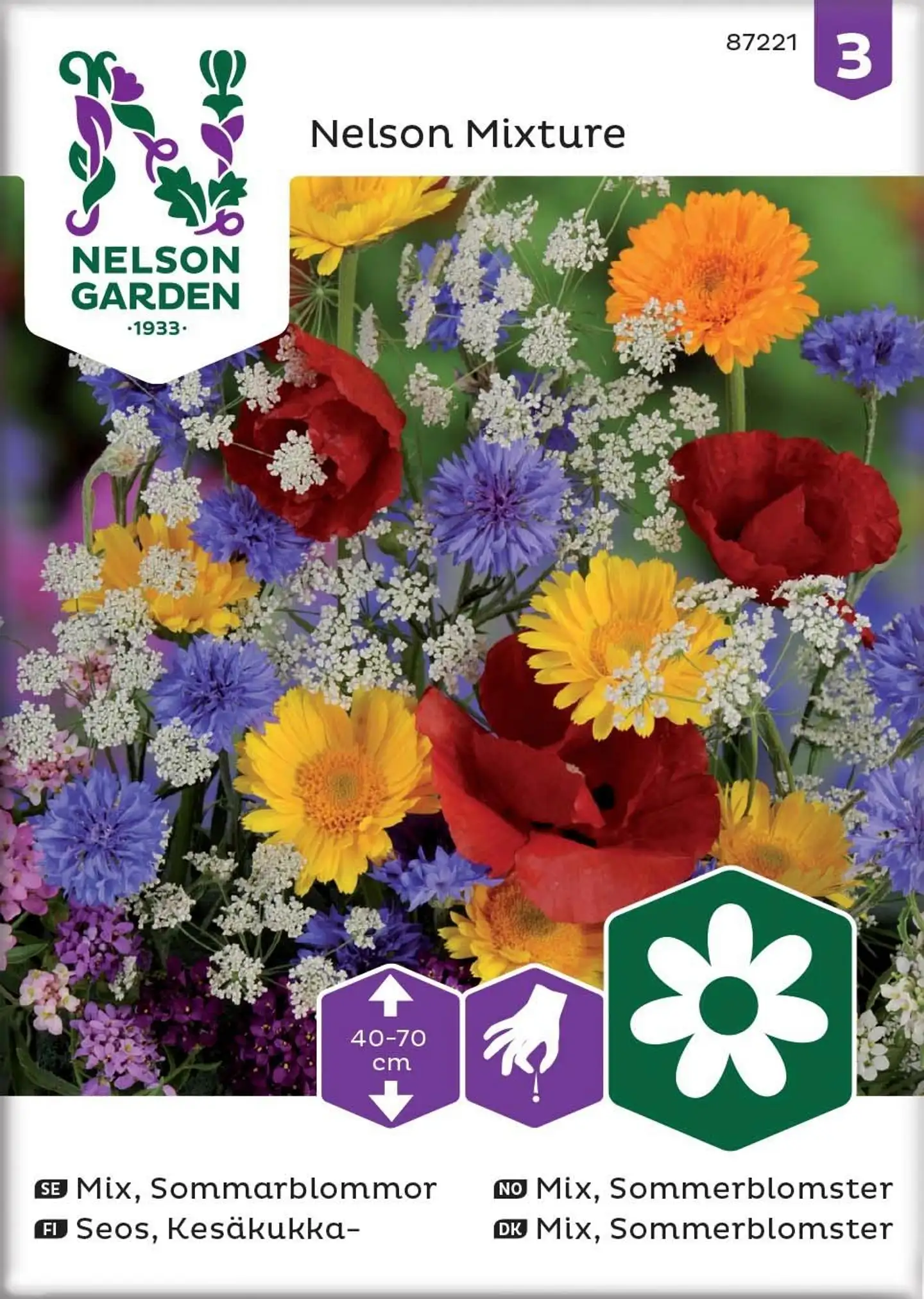 Nelson Garden Siemen Seos, Kesäkukka-