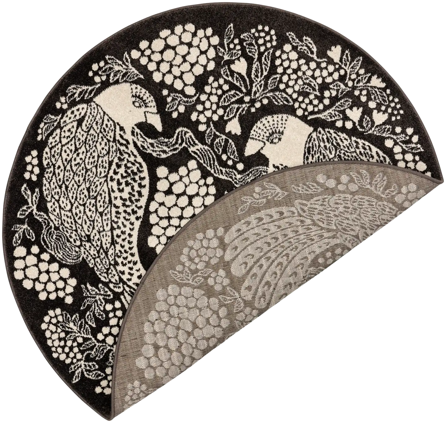 Viserrys full matto Ø 160 cm  harmaa - 2