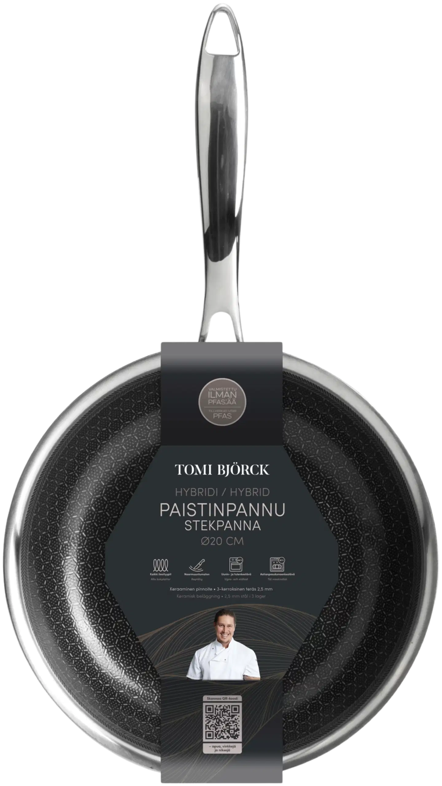 Tomi Björck hybridi paistinpannu 20 cm - 2