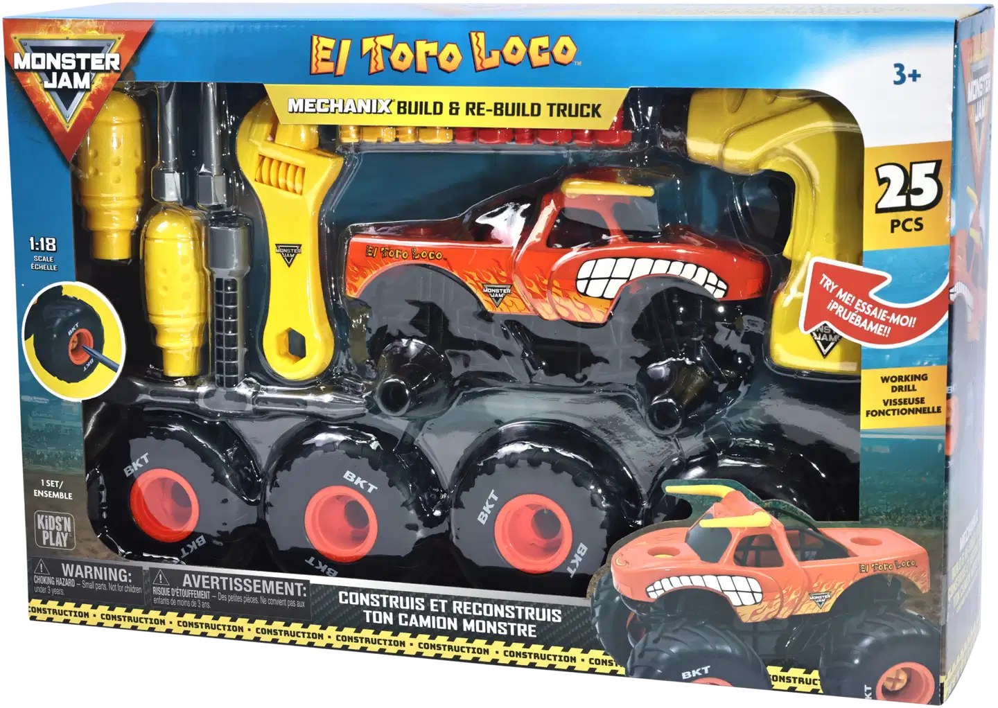 Monster Jam Mechanix 1:18 El Toro Loco Kokoa ja Pura - 1