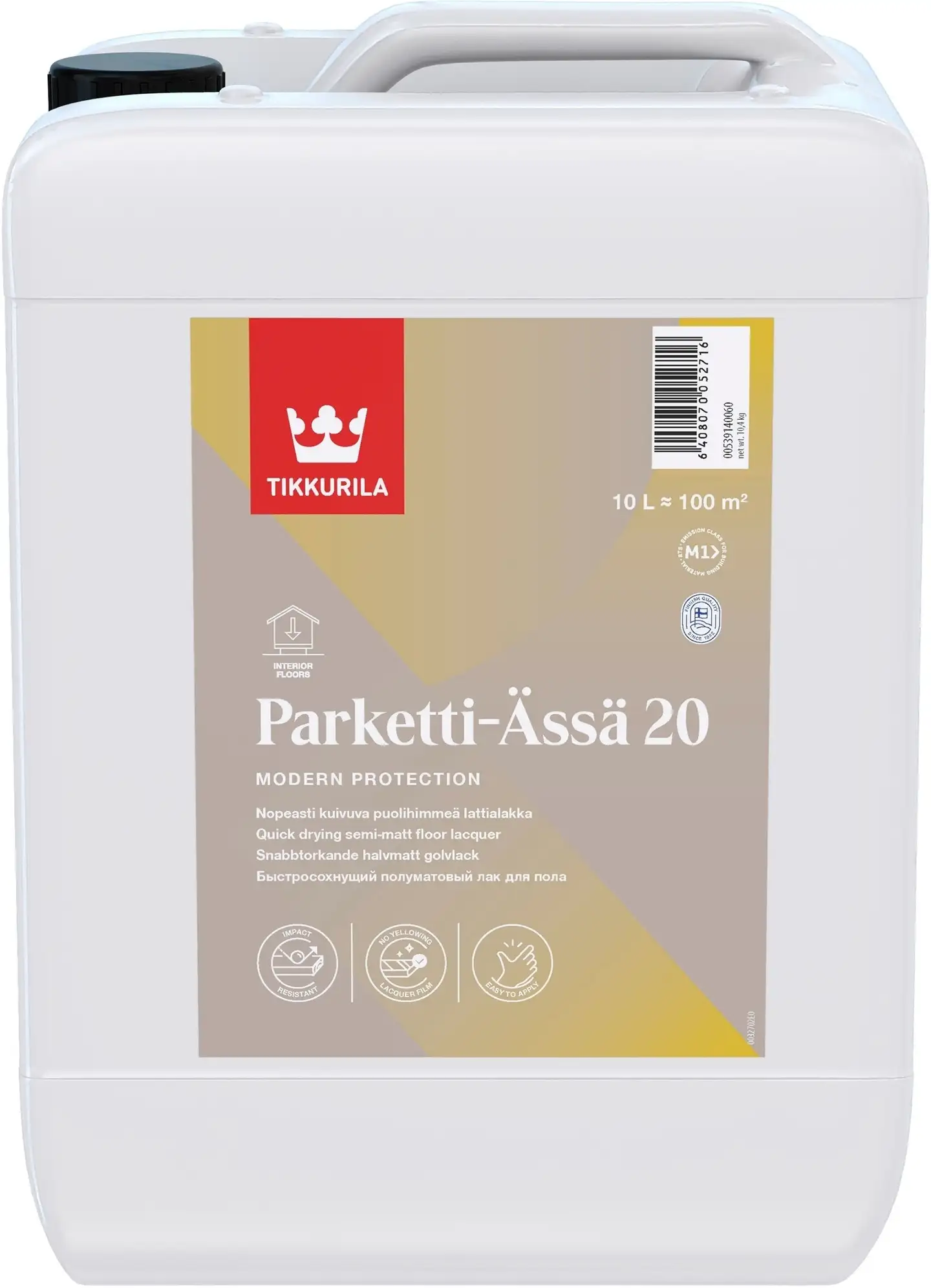 Tikkurila lattialakka Parketti-Ässä 20 10 l puolihimmeä