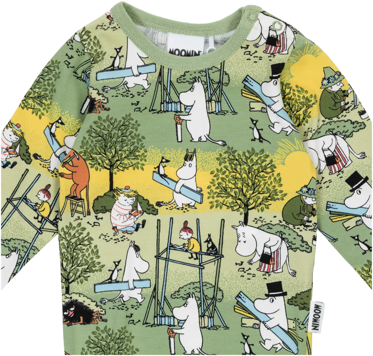 Muumi vauvojen body Uutterat 591167 - VIHREÄ - 2