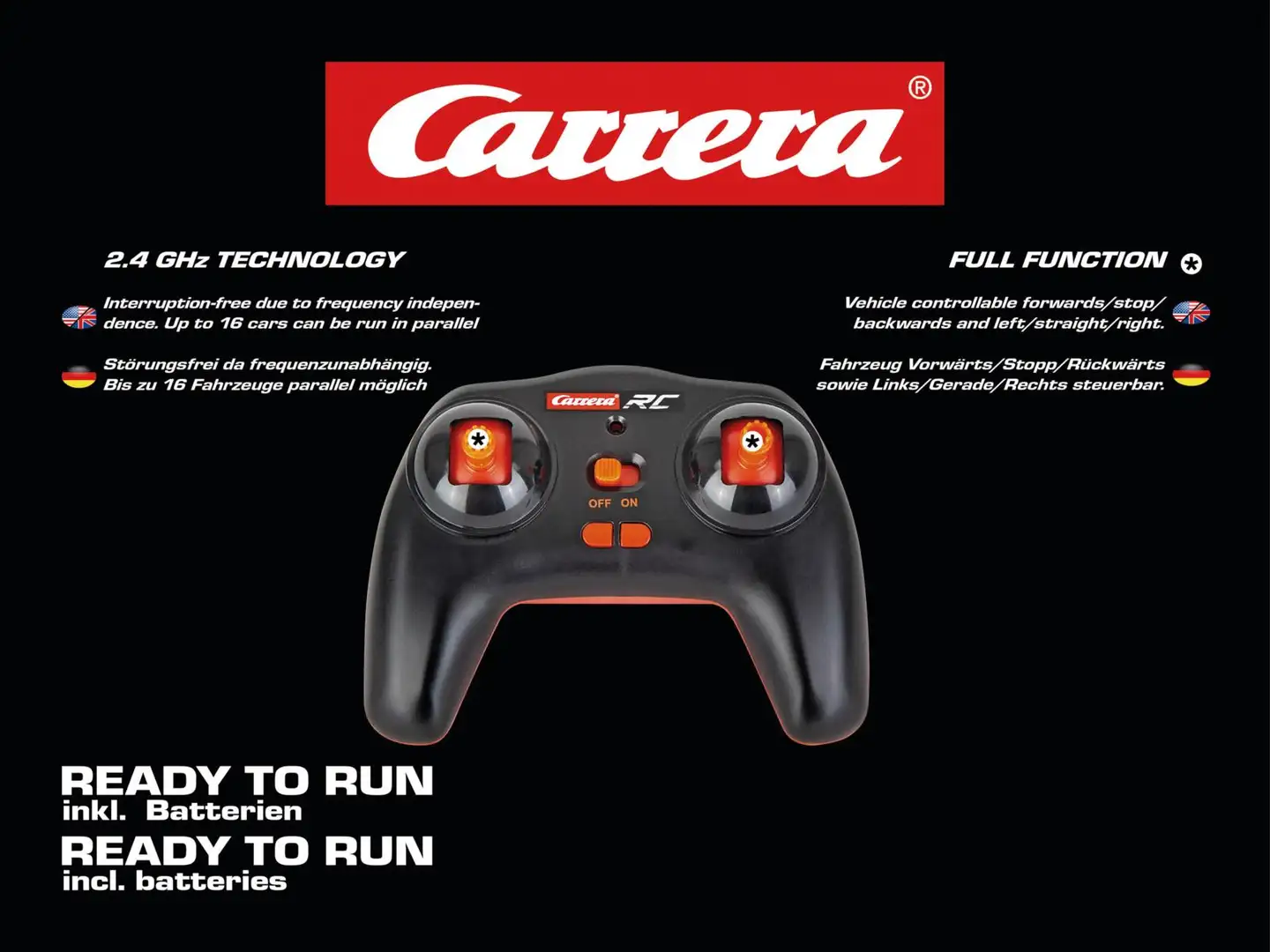 Carrera RC radio-ohjattava auto Team Rider 2,4 GHz - 12