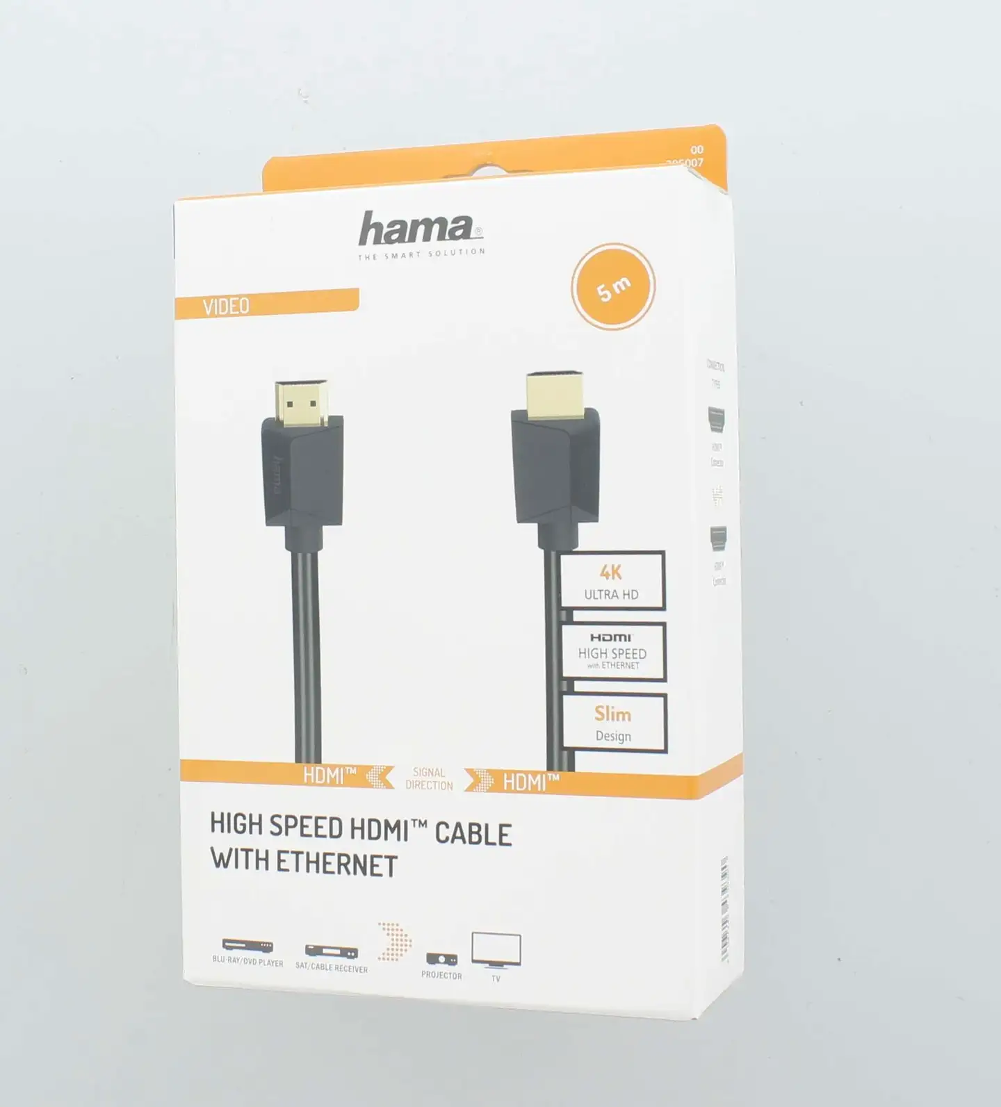 Hama High-Speed HDMI™ Cable, 4K, uros - uros, Ethernet, 5,0 m - 2