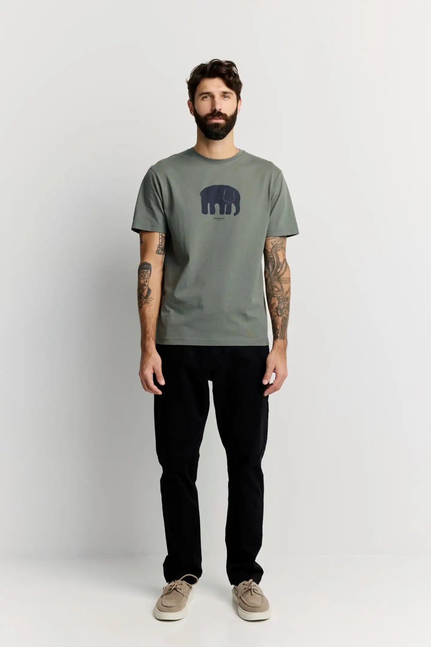 Finlayson miesten t-paita Elefantti - Green - 2