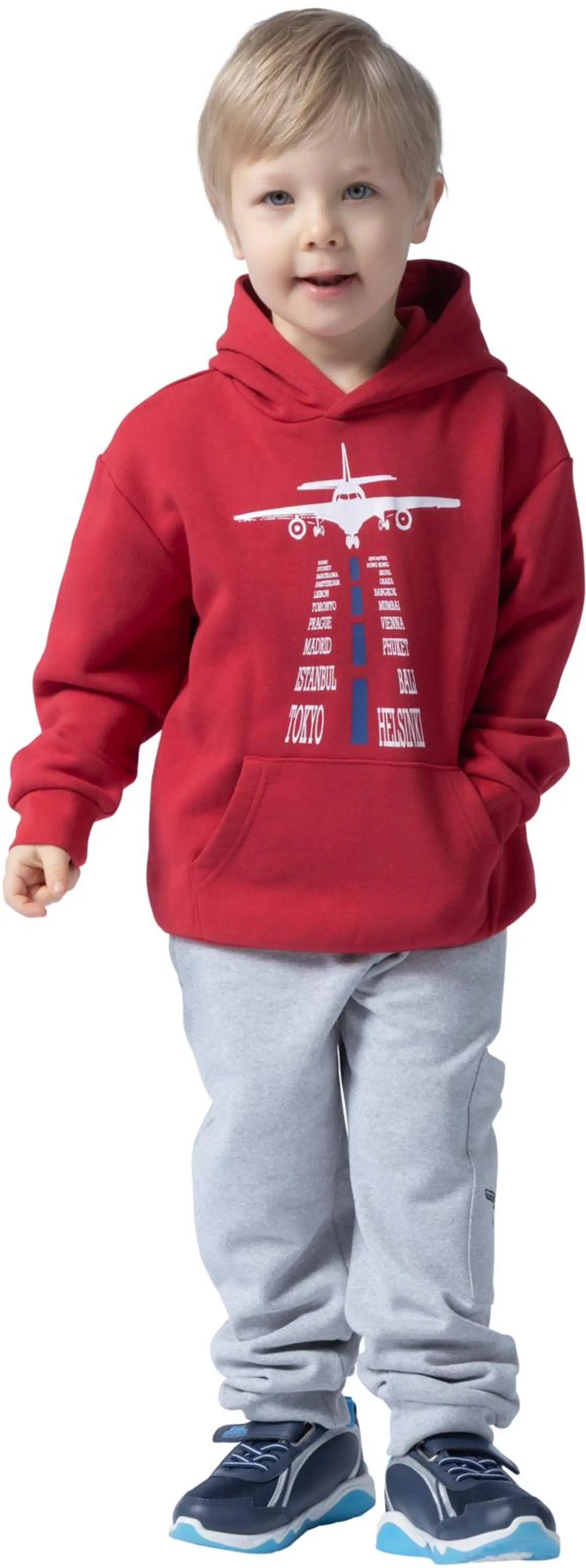 Ciraf lasten huppari plane 25pc261115 - 18-1657TCX SALSA - 5