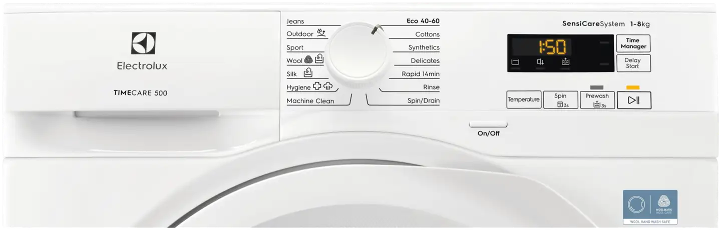 Electrolux edestä täytettävä pyykinpesukone EW5F4248N1 8kg valkoinen - 2