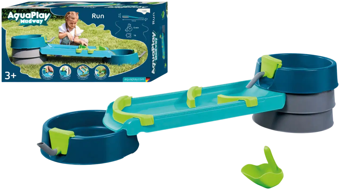 BIG AquaPlay Mudway Run, vesi-, hiekka ja mutaleikkirata - 1