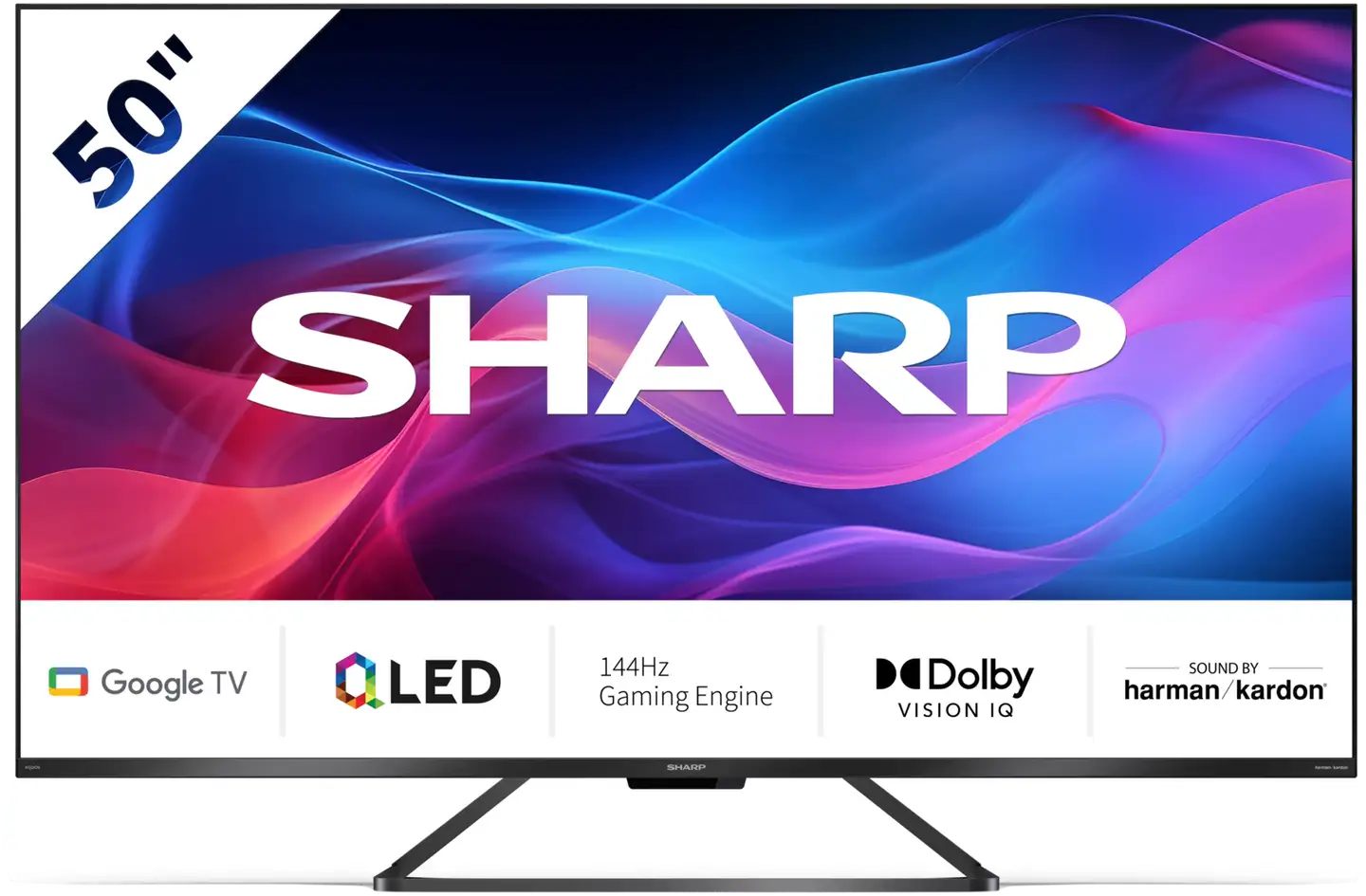 Sharp 50" 4K UHD 144Hz QLED Google TV 50GR8265E - 2