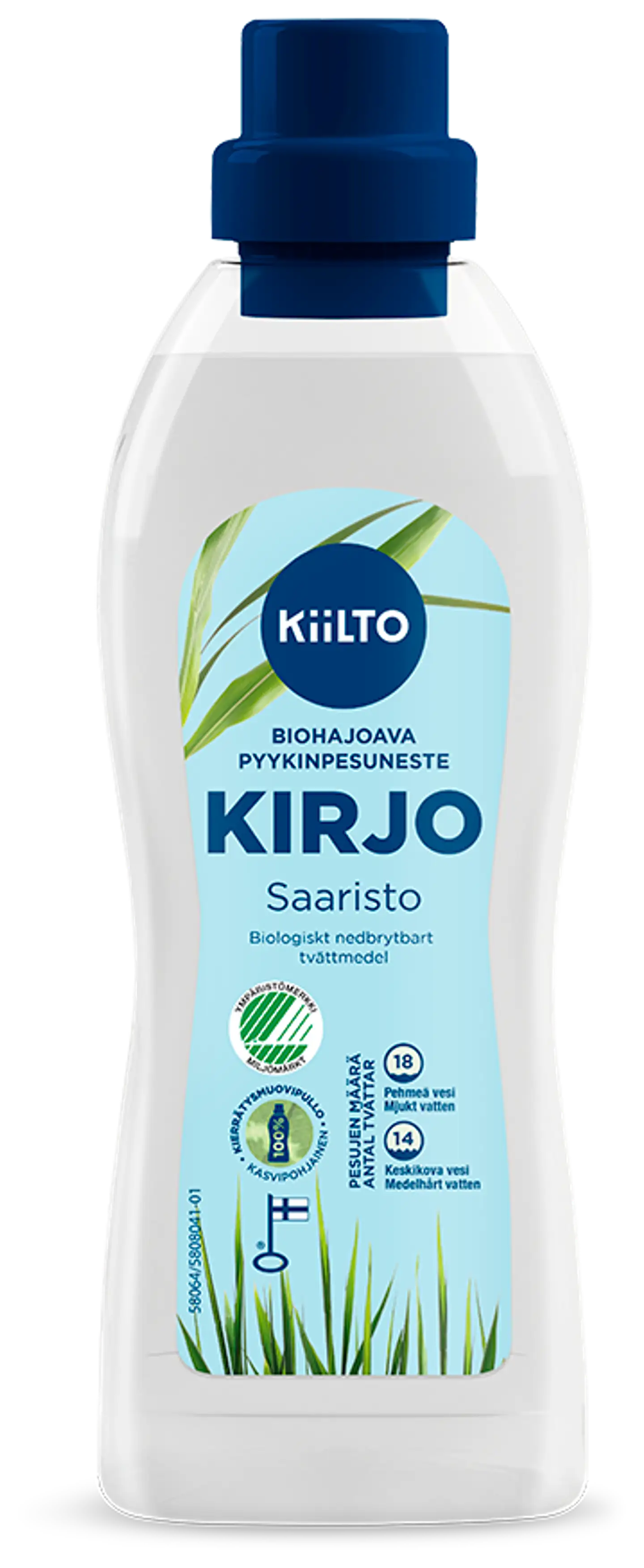 Kiilto Kirjo biohajoava pyykinpesuneste Saaristo 720 ml