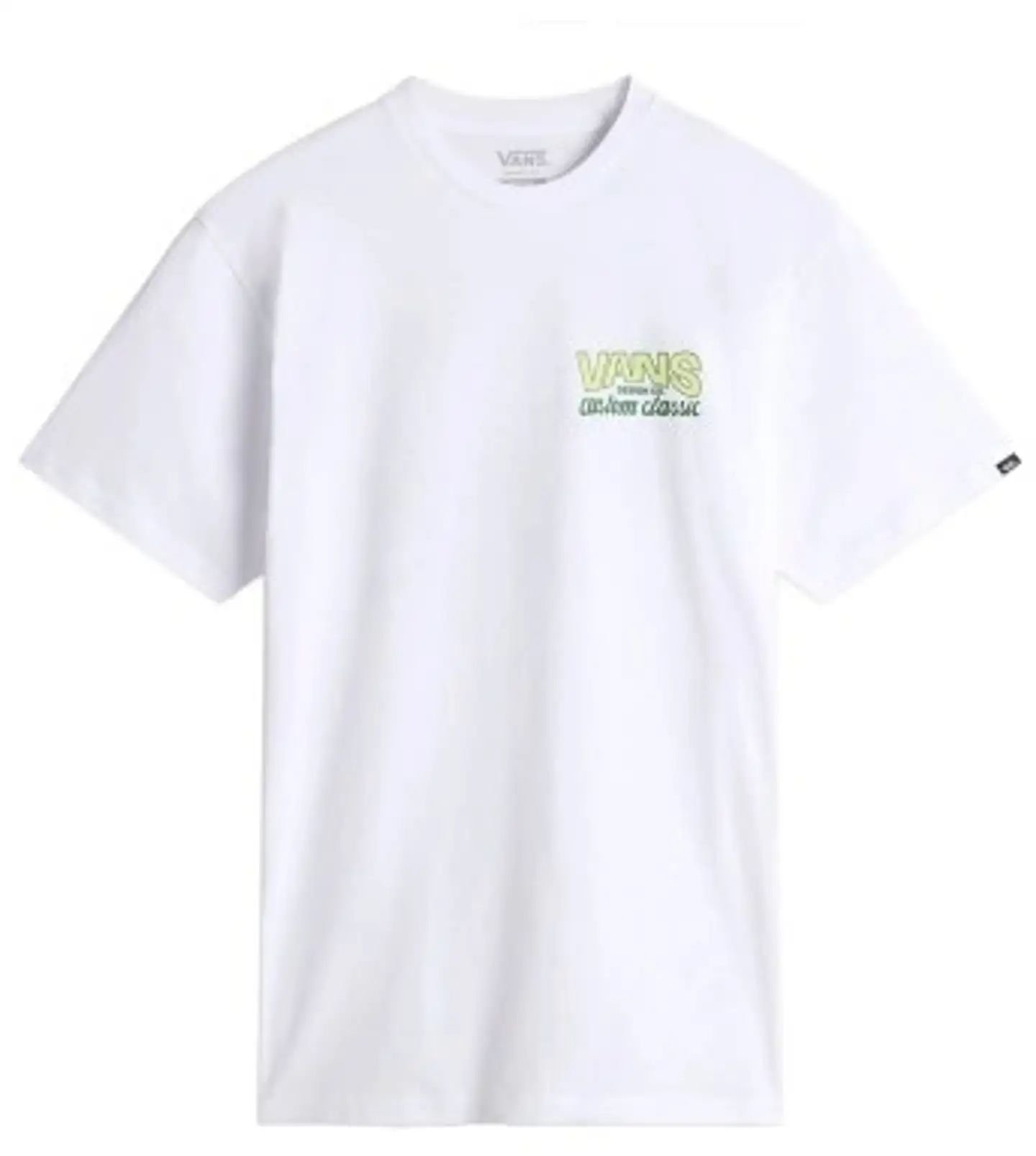Vans miesten t-paita Shop Front - White/Sunny Yellow - 1
