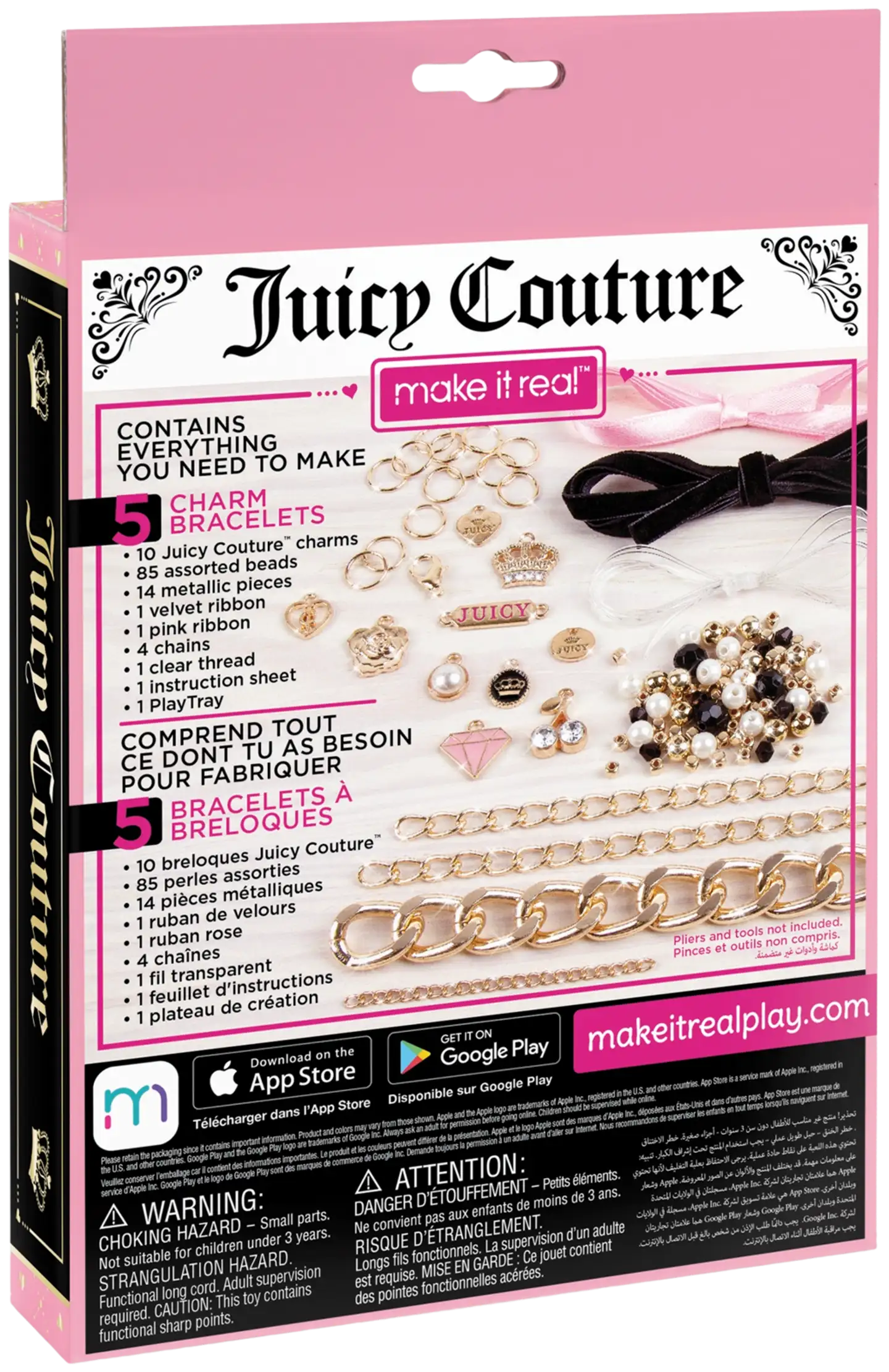 Make It Real Juicy Couture Rannekorujen valmistussetti, erilaisia - 2