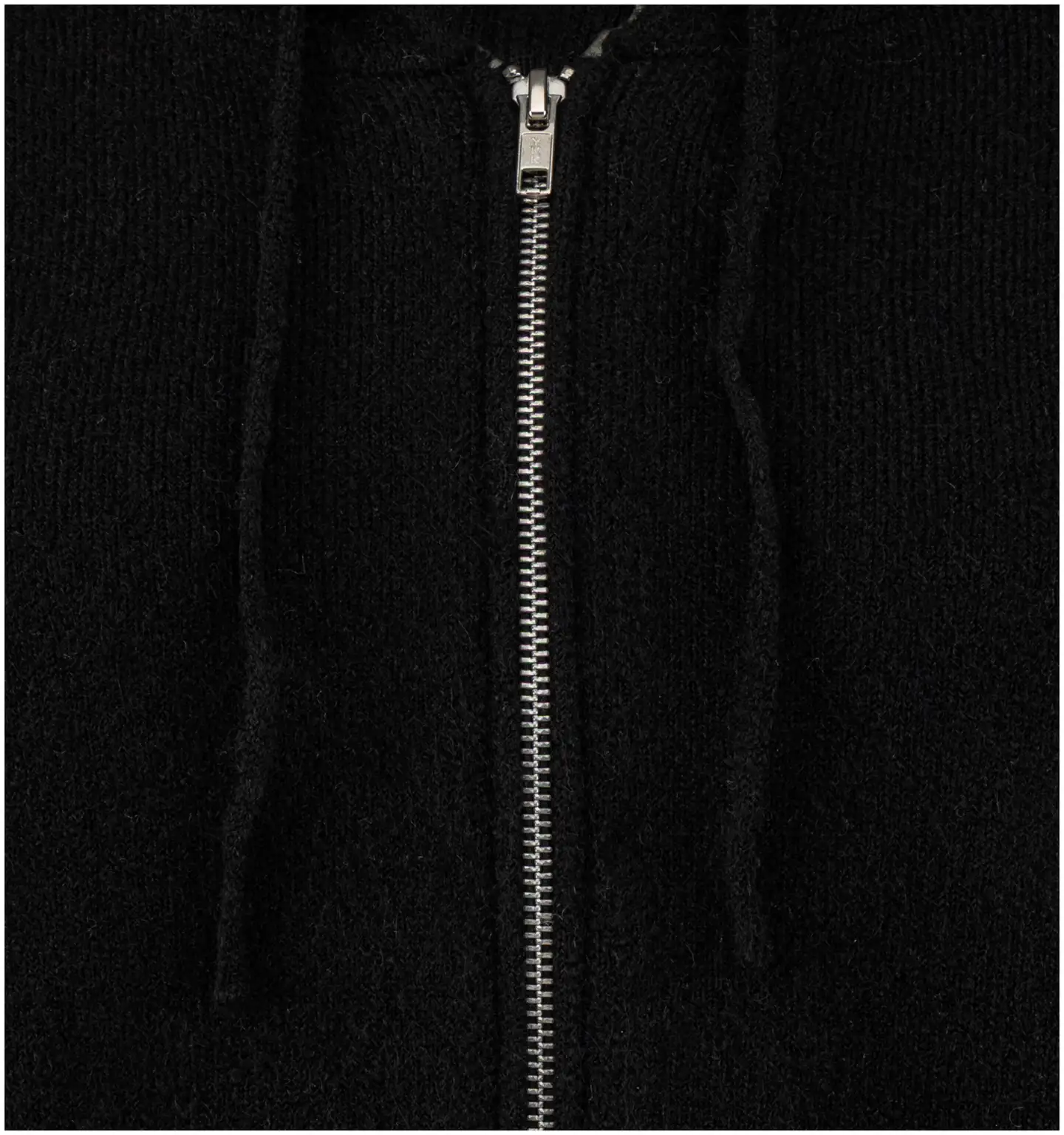 TEX naisten neuletakki hupulla I997019 - BLACK 1 - 2