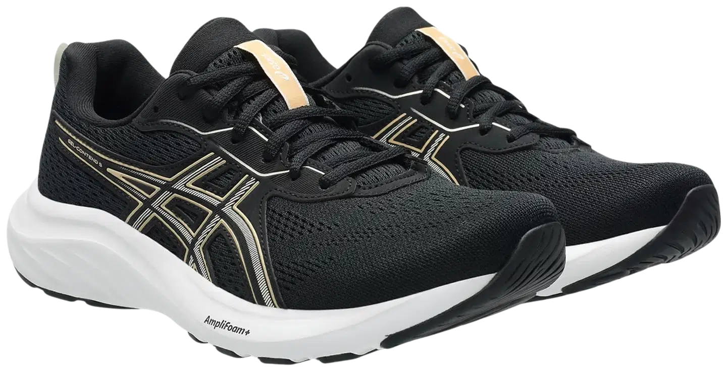 Asics naisten juoksukengät Gel-Contend 9 - BLACK/APRICOT CRUSH - 3