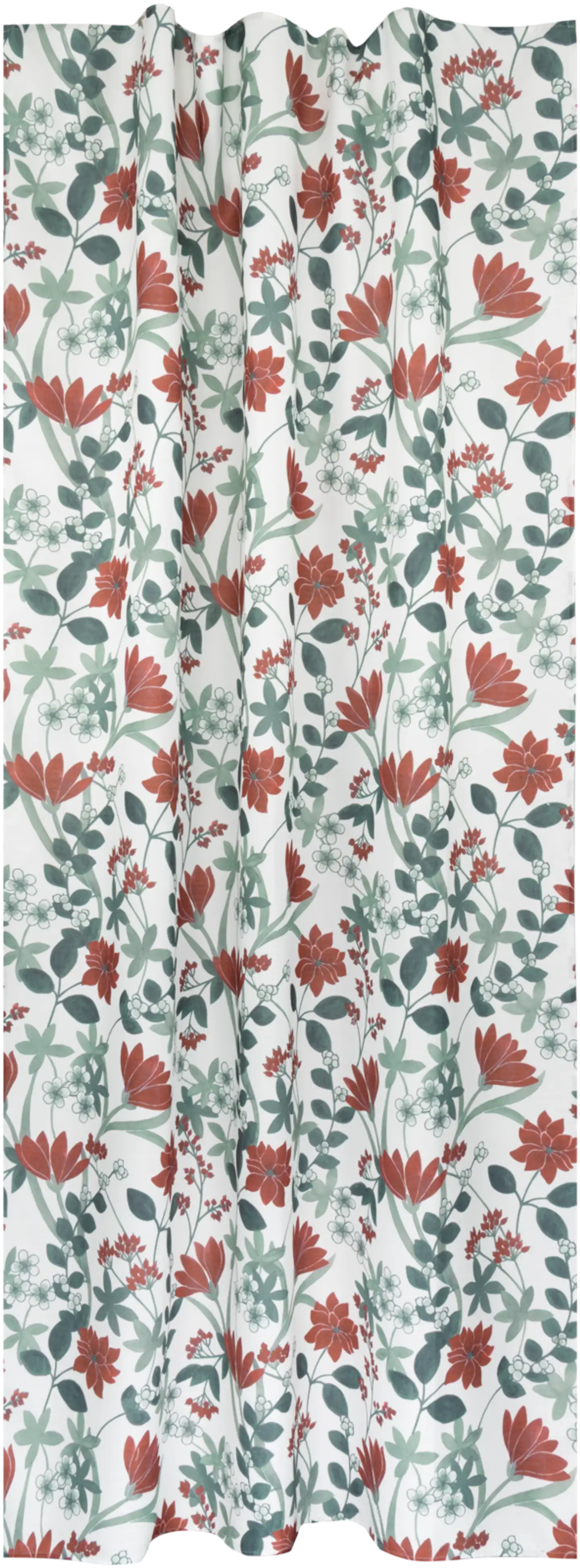 House verhokappa Amaryllis 250x50 cm valkoinen/vihreä/punainen - 2