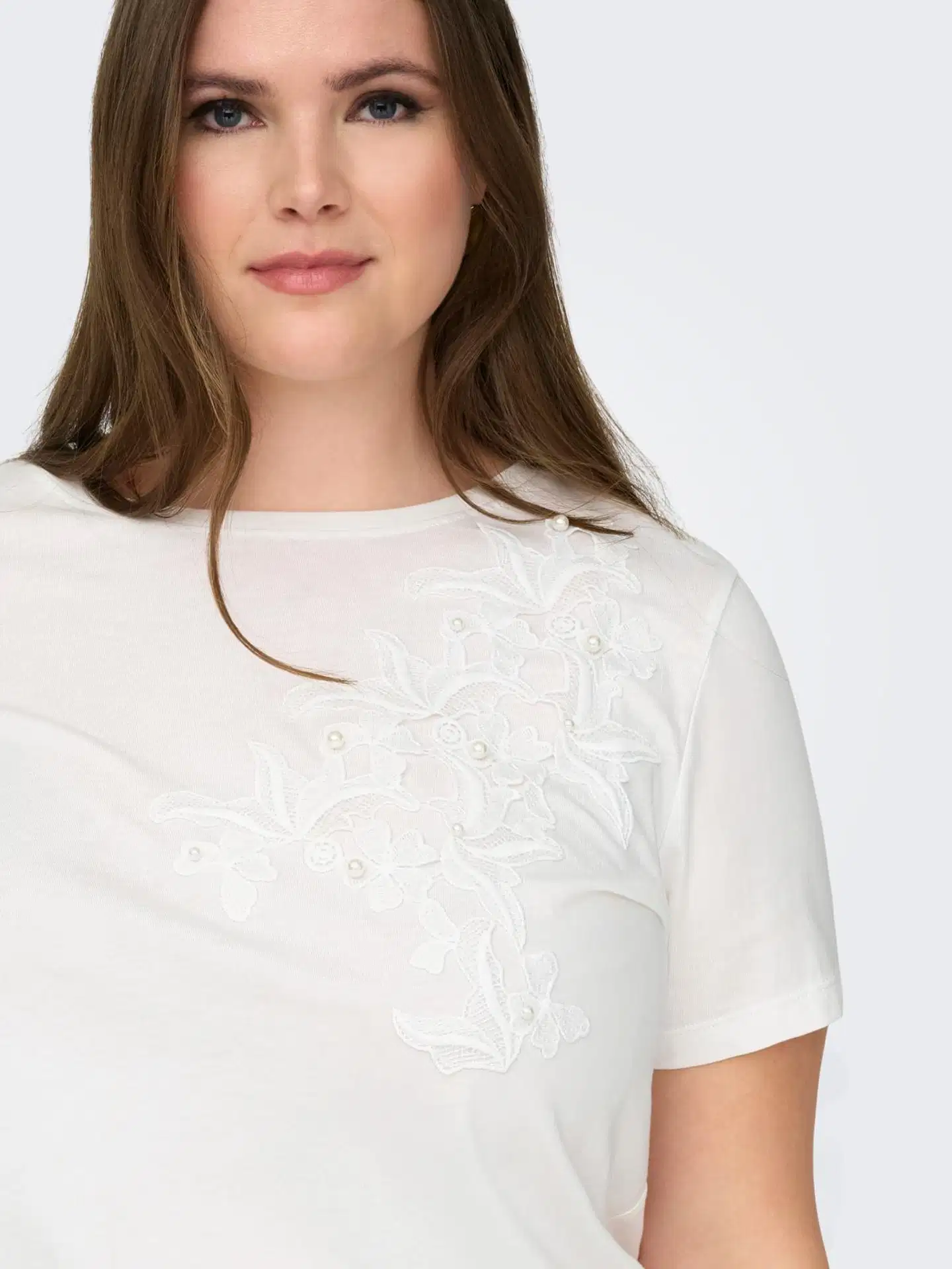 ONLY CARMAKOMA naisten paita Cardanielle - Cloud dancer - 7