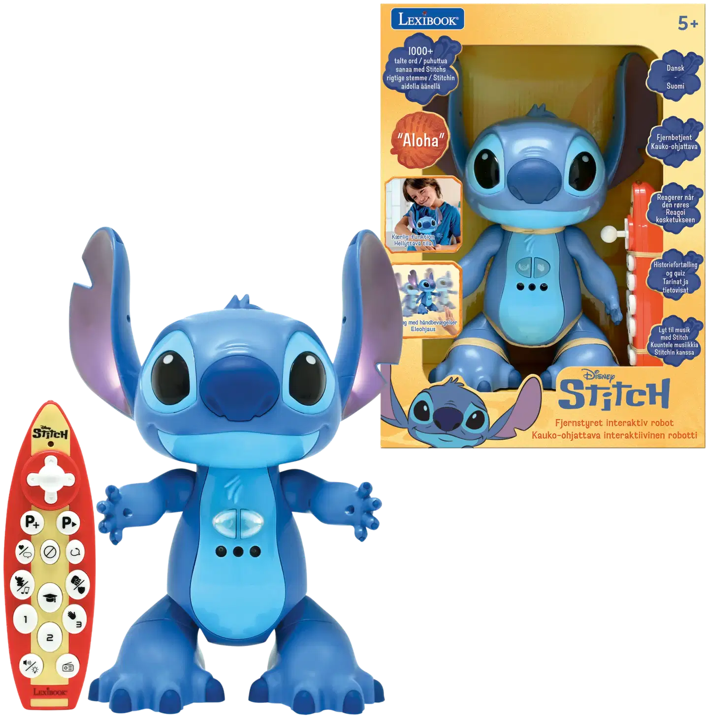 Stitch-robotti kauko-ohjattava, puhuu suomea - 1