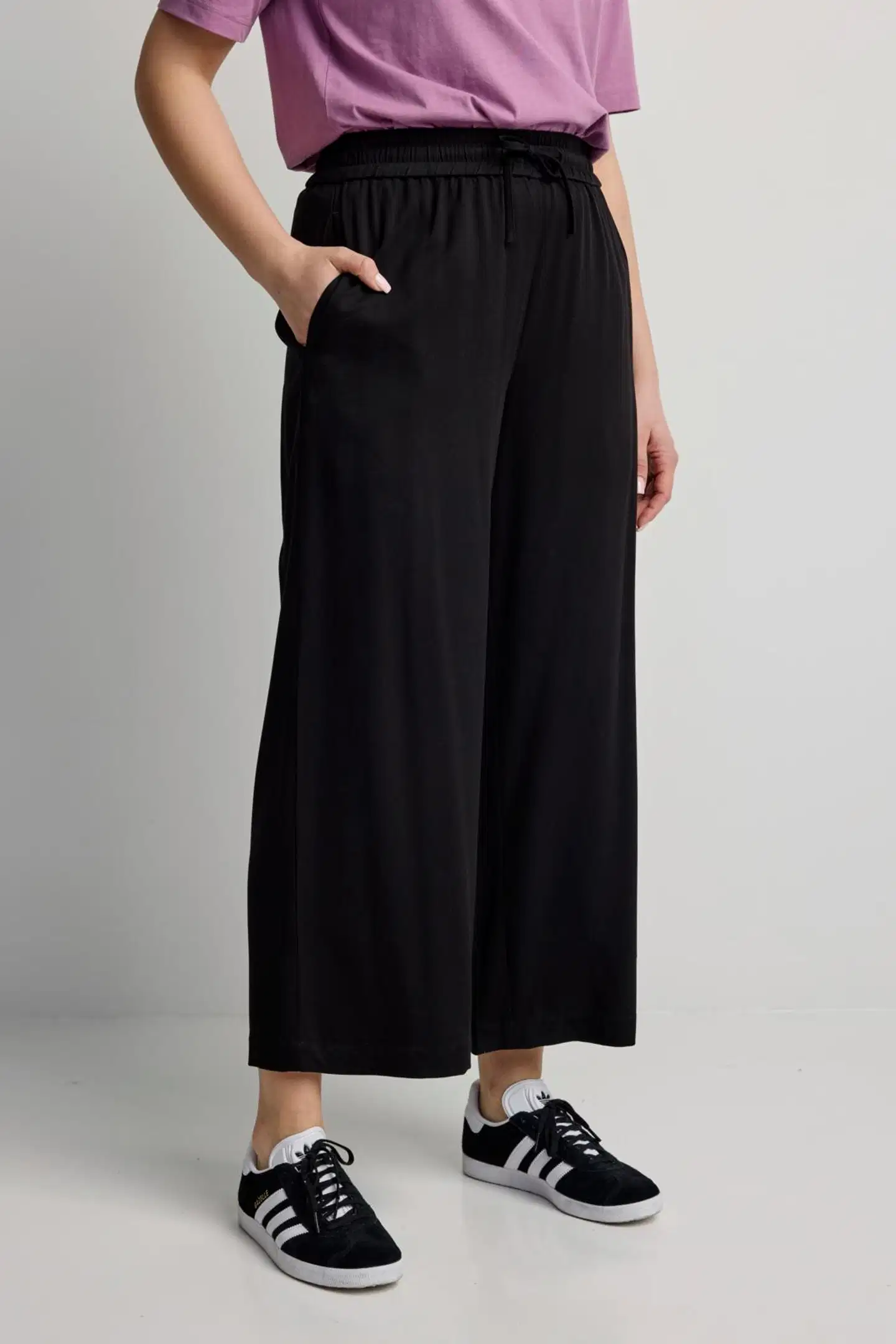 Finlayson naisten housut - BLACK - 4