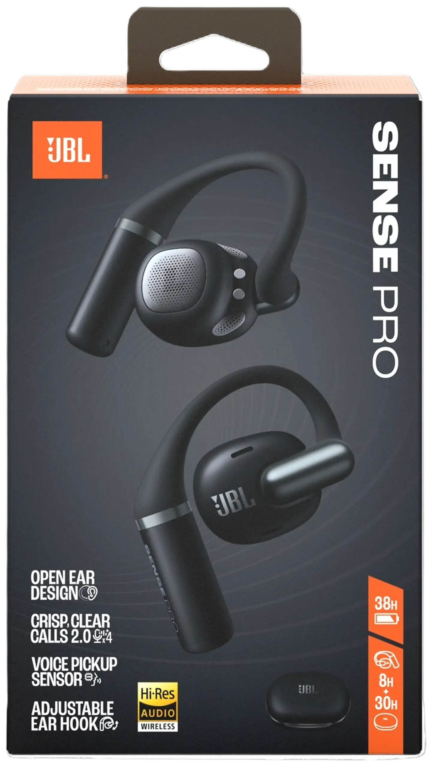 JBL langattomat avoimet kuulokkeet Sense Pro musta - 10