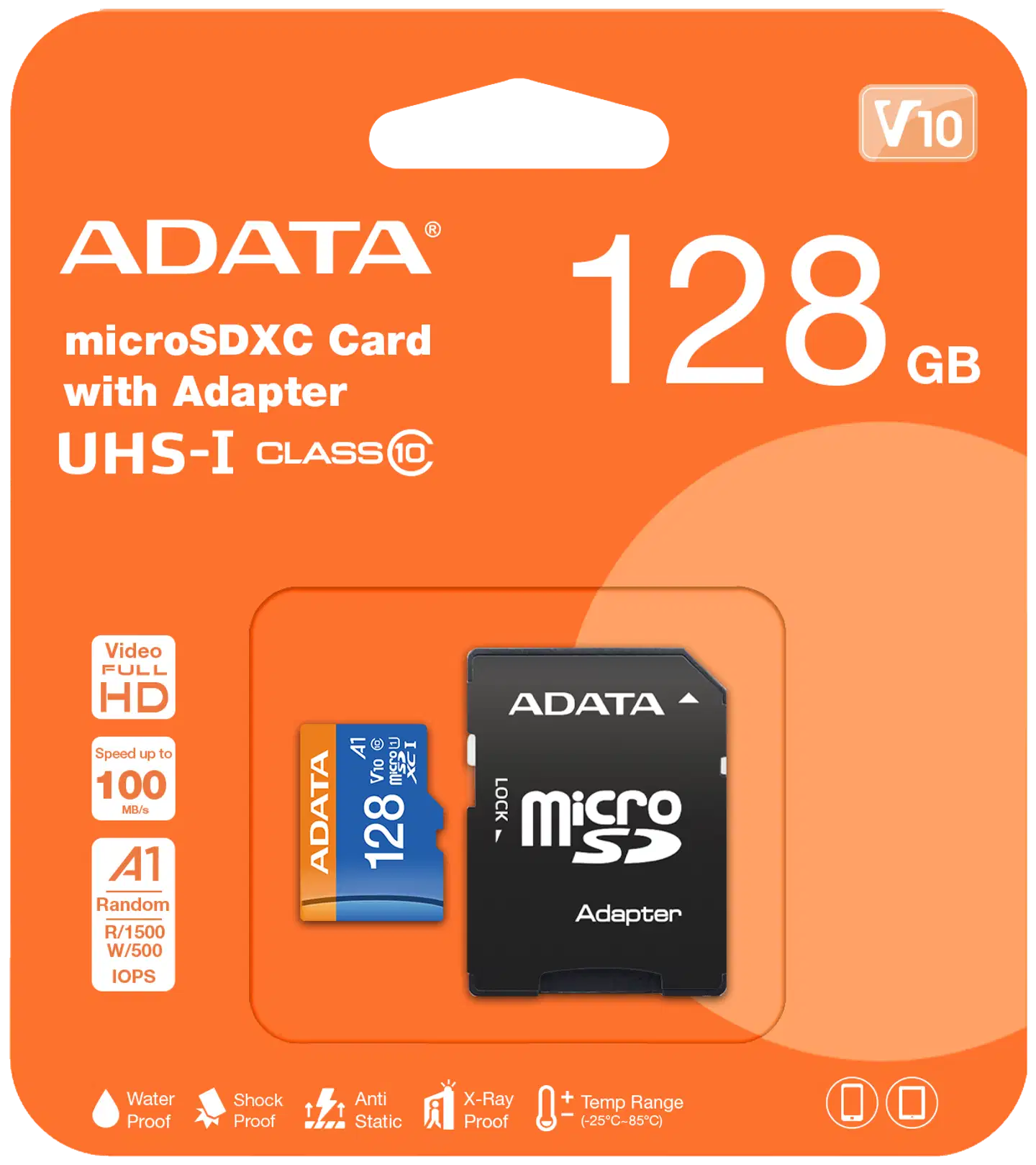 ADATA Premier microSDXC -muistikortti, 128 GB - 2