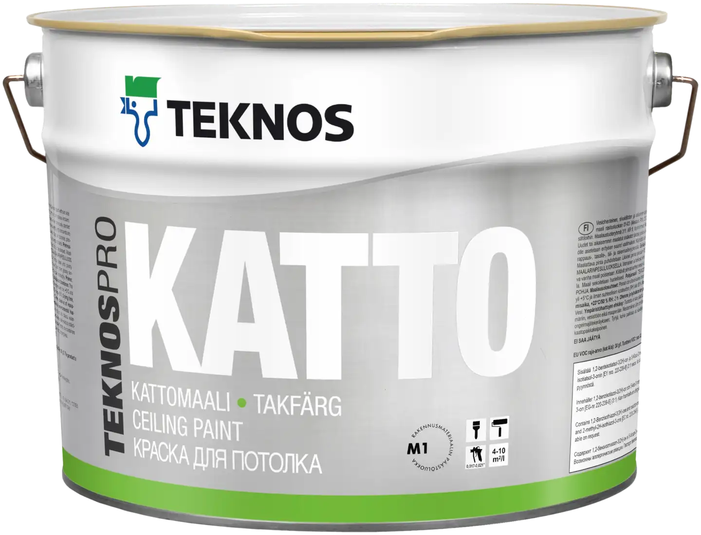 Teknos Teknospro katto 9l valkoinen sävytettävissä täyshimmeä