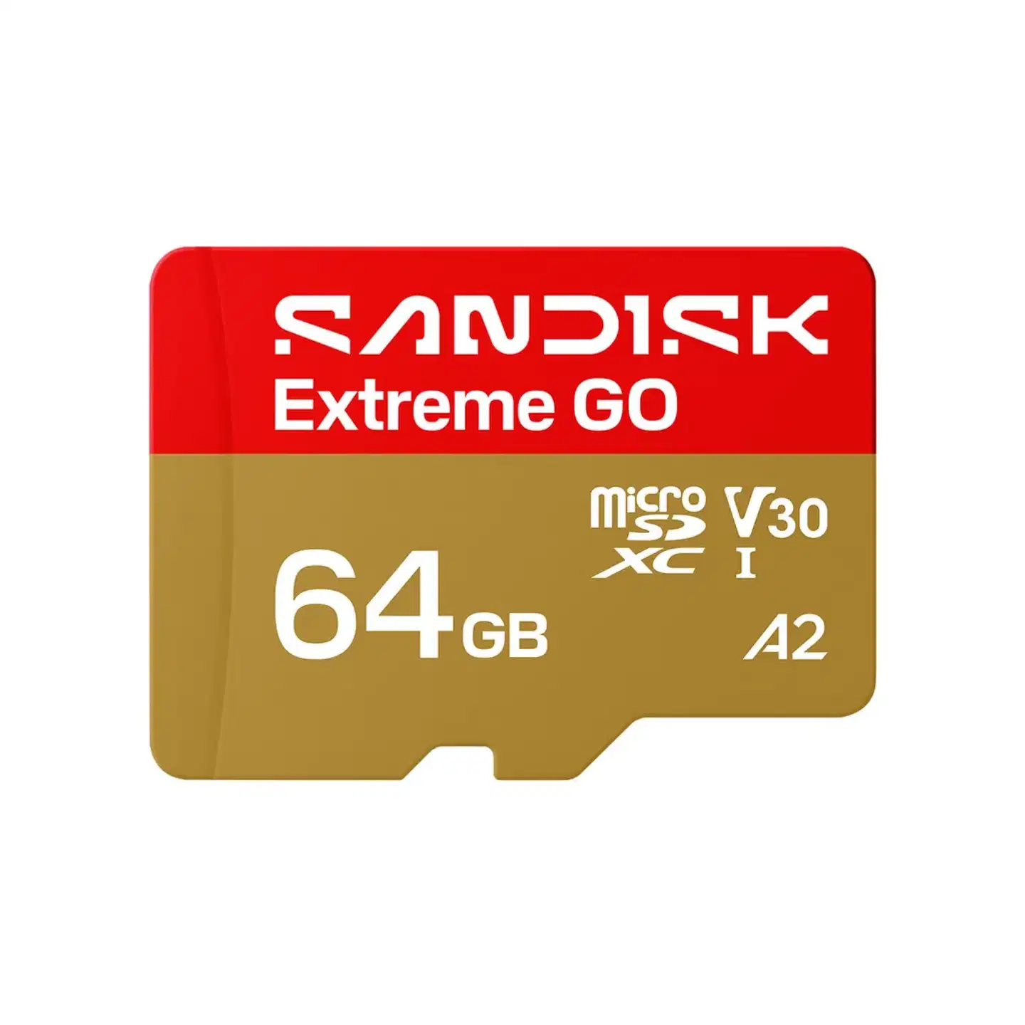 SANDISK Extreme GO microSDXC-kortti UHS-I 64GB MicroSD 170MB/s Read / 80MB/s Write 5K video