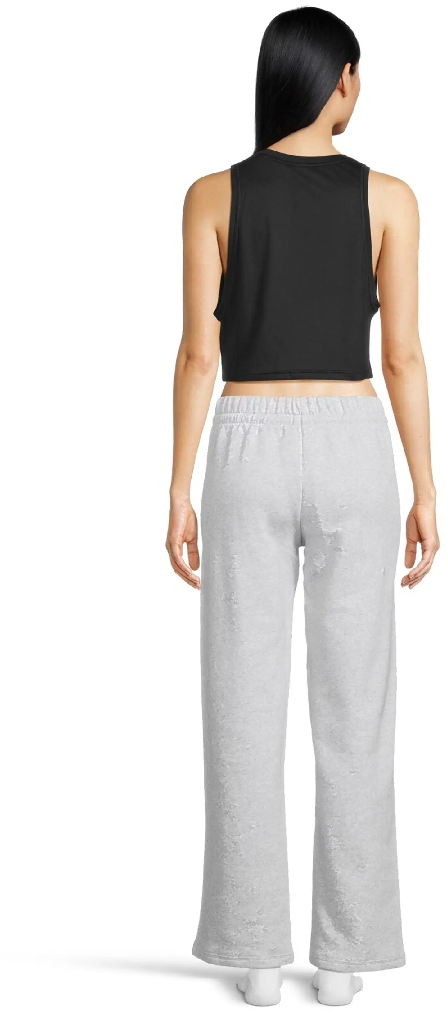 adidas naisten wide leg -joggersit JI6050 - Grey - 3