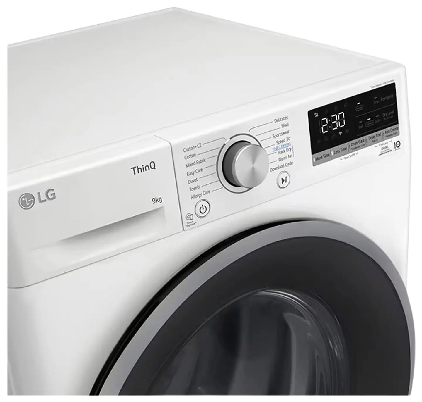 LG kuivausrumpu RH90V5AV7N 9kg valkoinen - 7