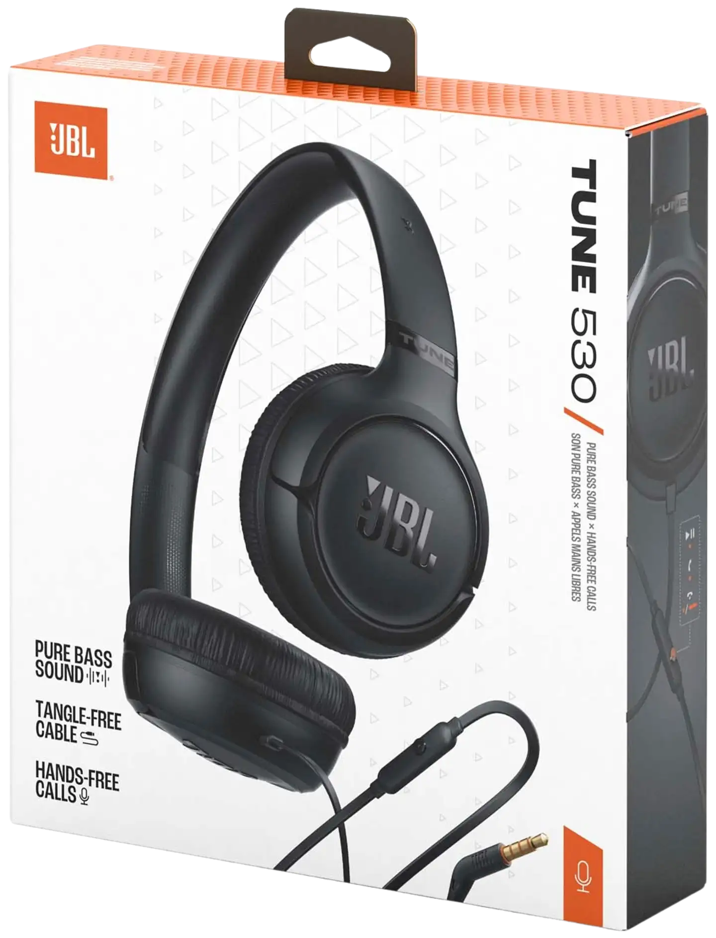 JBL langalliset sankakuulokkeet 3,5mm liitännällä Tune 530 musta - 9