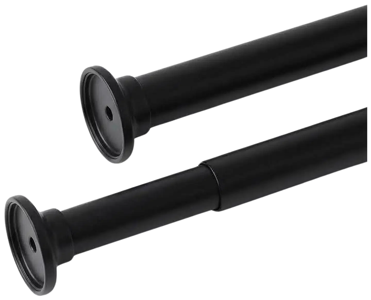 Ihanin suihkuverhotanko musta 75-125 17/20mm - 3